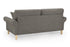 Gabriela Sofa Mocha 3 Seater Back View